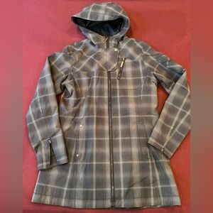 Marmot MemBrain Gray Plaid Women's Ski Jacket Medium
